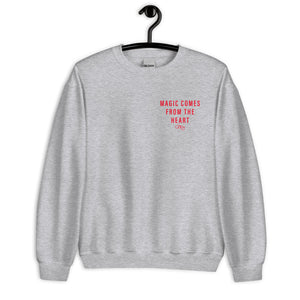 Open image in slideshow, Ruby Magic Comes from the Heart Unisex Sweatshirt
